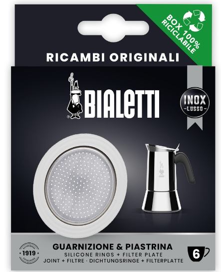 BIALETTI  SILIKONSKA BRTVA +  1 FILTER ZA 6 ŠALICA