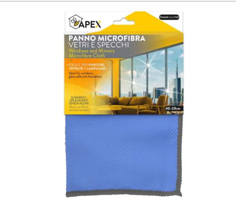 KRPA MICROFIBRA ZA STAKLA APEX 40X30 CM